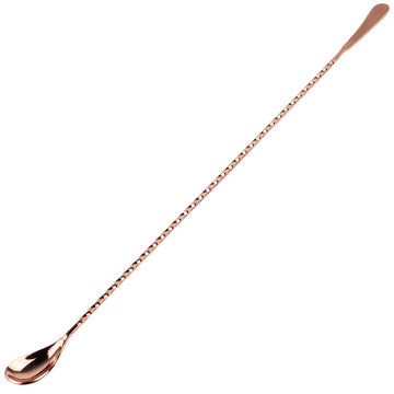 Flat End Long Bar Spoon 45cm - Copper - BarBits.co.uk
