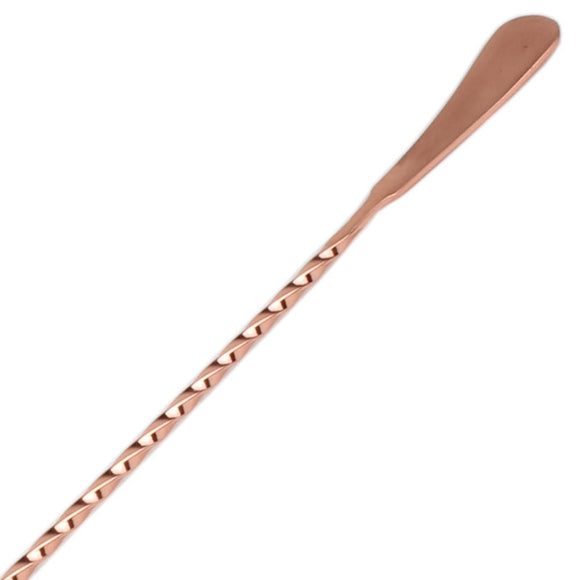 Flat End Long Bar Spoon 45cm - Copper - BarBits.co.uk