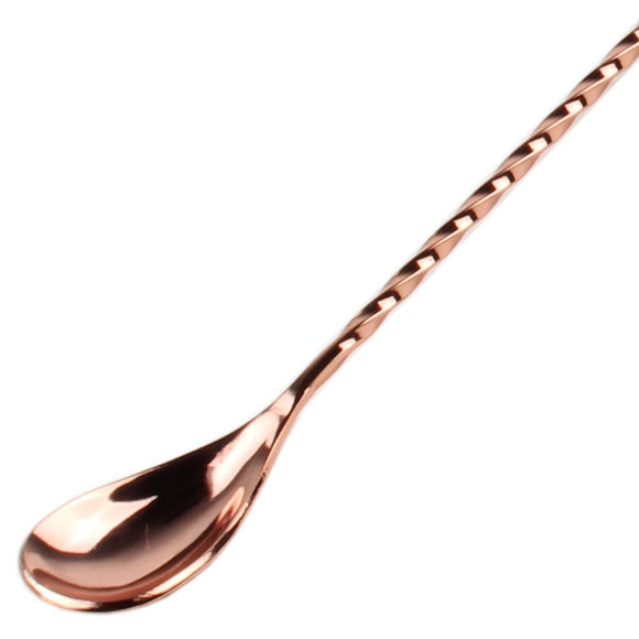 Flat End Long Bar Spoon 45cm - Copper - BarBits.co.uk