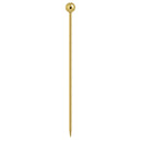 Gold Ball Garnish Picks - Pack of 10 - BarBits.co.uk