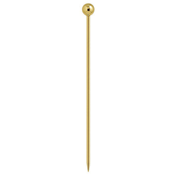 Gold Ball Garnish Picks - Pack of 10 - BarBits.co.uk