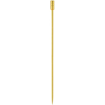 Gold Grooved Top Garnish Picks - Pack of 10 - BarBits.co.uk