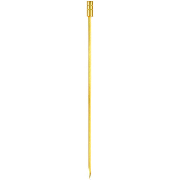 Gold grooved top garnish picks pack of 10 - BarBits.co.uk