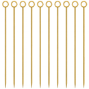 Gold ring garnish picks pack of 10 stainless steel - BarBits.co.uk