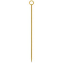 Gold ring garnish picks pack of 10 stainless steel - BarBits.co.uk