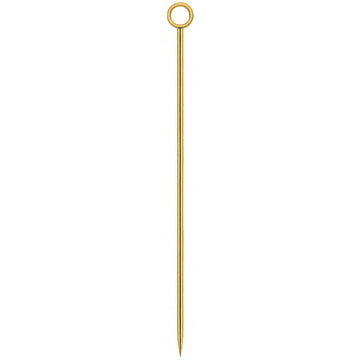 Gold Ring Garnish Picks - Pack of 10 - BarBits.co.uk