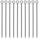 Gunmetal Ring Garnish Picks - Pack of 10 - BarBits.co.uk