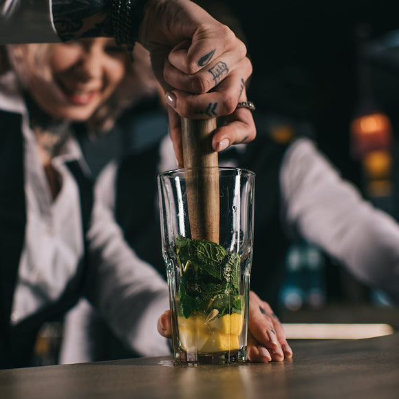 Hardwood Cocktail Muddler 20cm - BarBits.co.uk