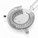 20cm stainless steel Hawthorne cocktail strainer showing polished finish and coiled spring