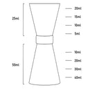 Japanese Cocktail Jigger - Gunmetal - BarBits.co.uk