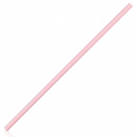 Pink paper straws 210mm pack of 250 - BarBits.co.uk