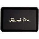 Plastic Tip Tray Gold Thank You - Pack of 12 - BarBits.co.uk