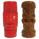 Red & Brown Tiki Mugs - Set of 2 - BarBits.co.uk