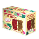 Red & Brown Tiki Mugs - Set of 2 - BarBits.co.uk