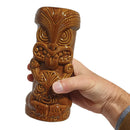 Red & Brown Tiki Mugs - Set of 2 - BarBits.co.uk