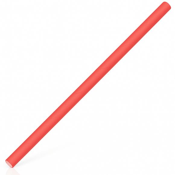 Red Cocktail Paper Straws 6" - Pack of 40 - BarBits.co.uk