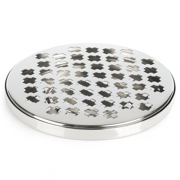 Round stainless steel drip tray 6 inch spill control tray durable easy clean design for bars - BarBits.co.uk