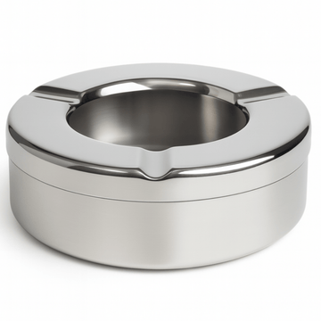 Round Windproof Ashtray With Lid - Pack of 24 - BarBits.co.uk