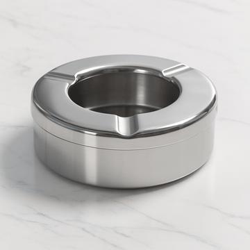 Round Windproof Ashtray With Lid - Pack of 24 - BarBits.co.uk