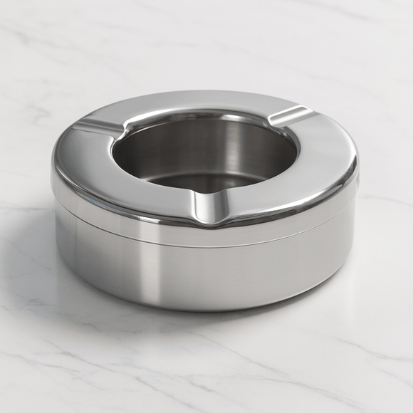 Round Windproof Ashtray With Lid - Pack of 24 - BarBits.co.uk