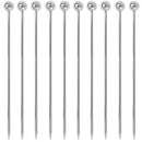 Silver Ball Garnish Picks - Pack of 10 - BarBits.co.uk