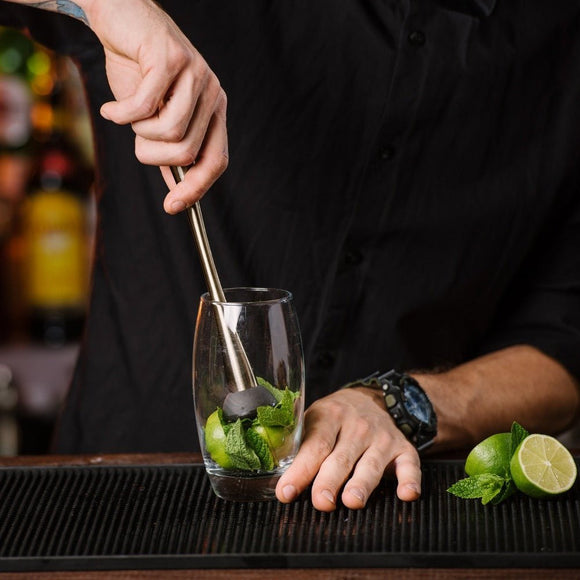 Slim Cocktail Muddler 23cm - Copper Plated - BarBits.co.uk