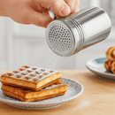 Stainless steel dredger with handle 300ml for dusting icing sugar cocoa and spices - BarBits.co.uk