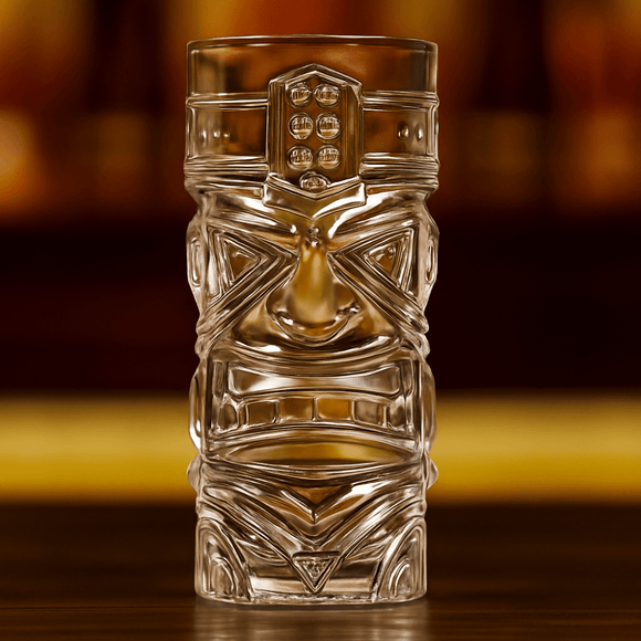 Tiki Head Hiball Cocktail Glasses - Pack of 4 - BarBits.co.uk