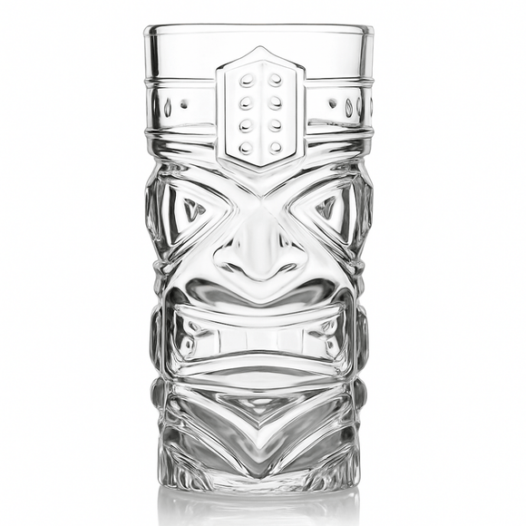 Tiki Head Hiball Cocktail Glasses - Pack of 4 - BarBits.co.uk