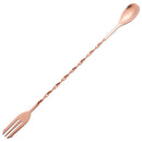 Trident Cocktail Bar Spoon 32cm - Copper - BarBits.co.uk