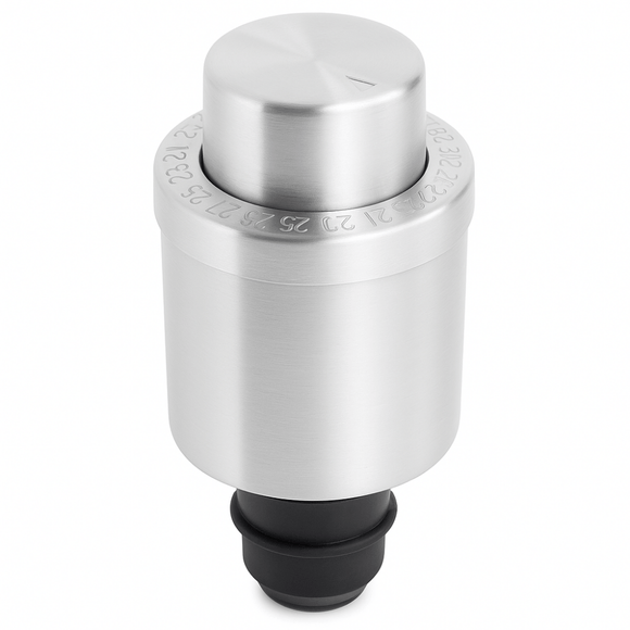 Vacuum Wine Stopper With Dial - Stainless Steel - BarBits.co.uk