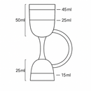 Volaro™ Cocktail Jigger - Gun Metal - BarBits.co.uk