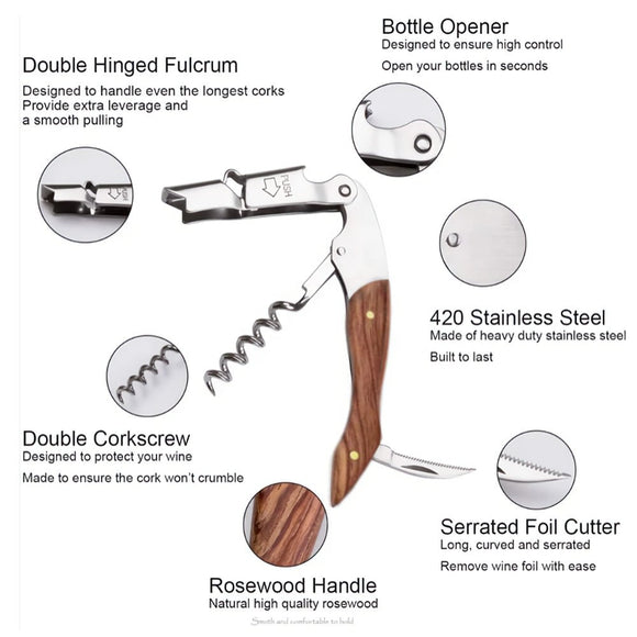 Waiters Friend Corkscrew & Bottle Opener - BarBits.co.uk