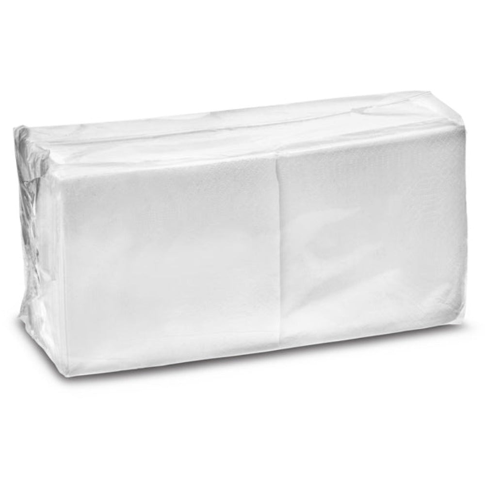 White Cocktail Napkins 2ply 25cm - Pack of 250 - 0