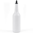 White cocktail flair bottle 750ml original BarBits design for practicing flair bartending safely - BarBits.co.uk