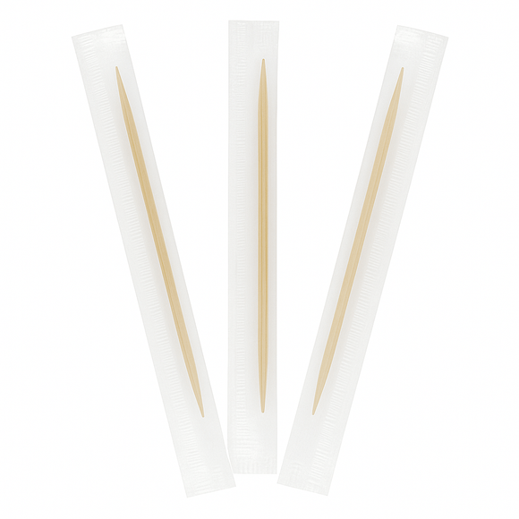 Wooden Toothpicks Paper Wrapped - Pack of 1000 - BarBits.co.uk