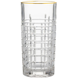 Regency Gold Hiball Glasses 360ml - Pack of 2