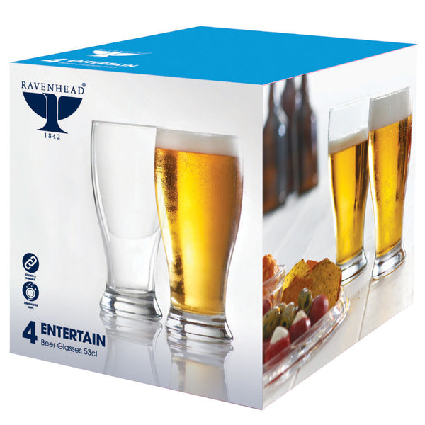 Beer Glasses 500ml - Pack of 4