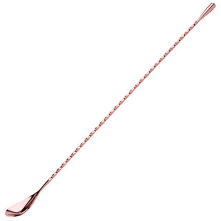 Round End Bar Spoon 45cm - Copper