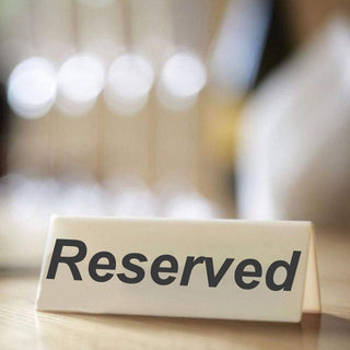 Flexible Plastic Reserved Table Sign
