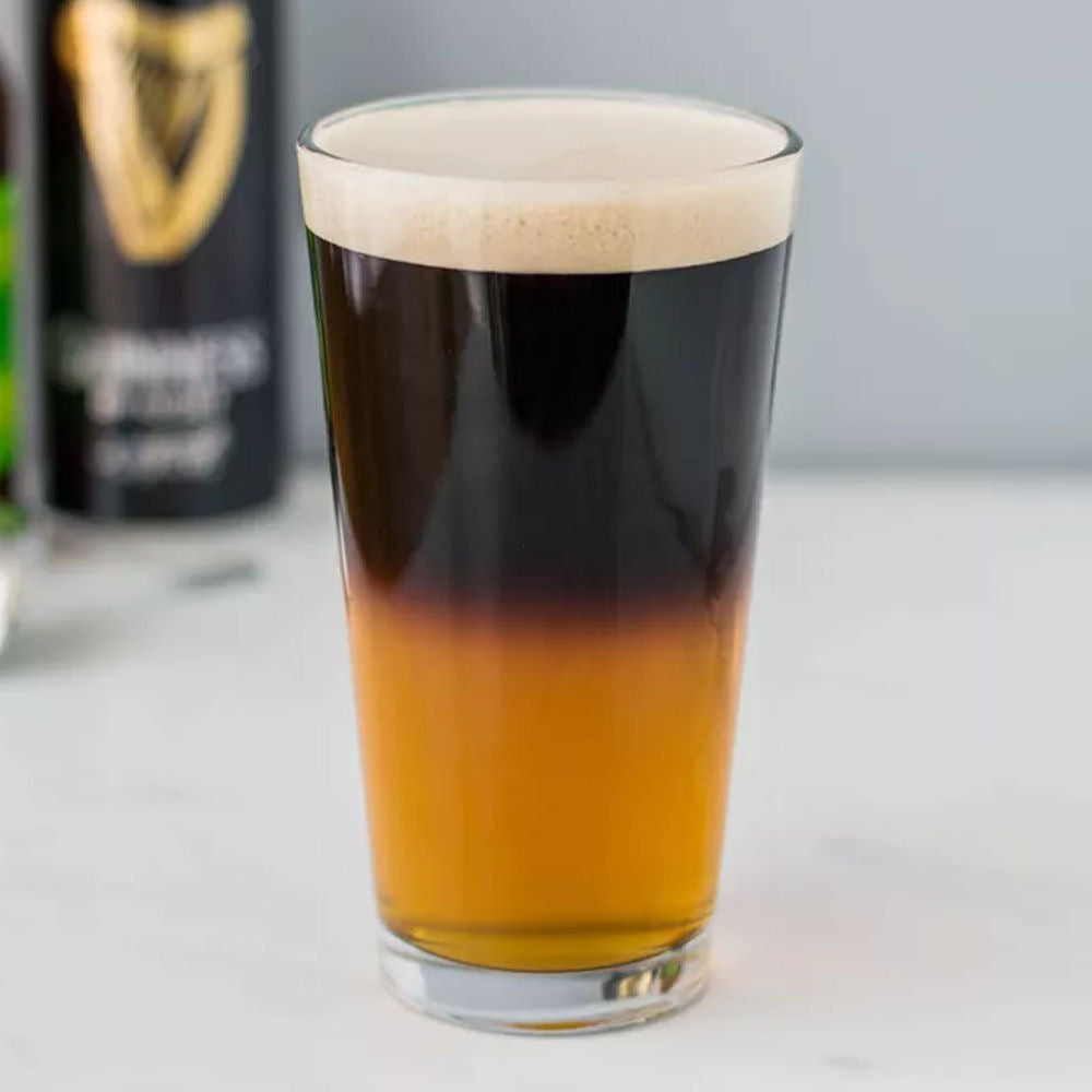 Black & Tan Beer Layering & Glass Set