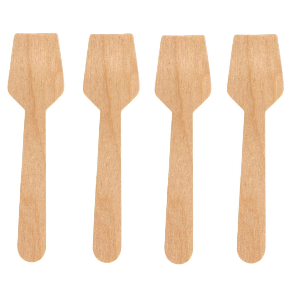 Wooden Ice Cream Spoons - Pack of 100