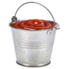 Mini Galvanised Steel Serving Bucket 7cm