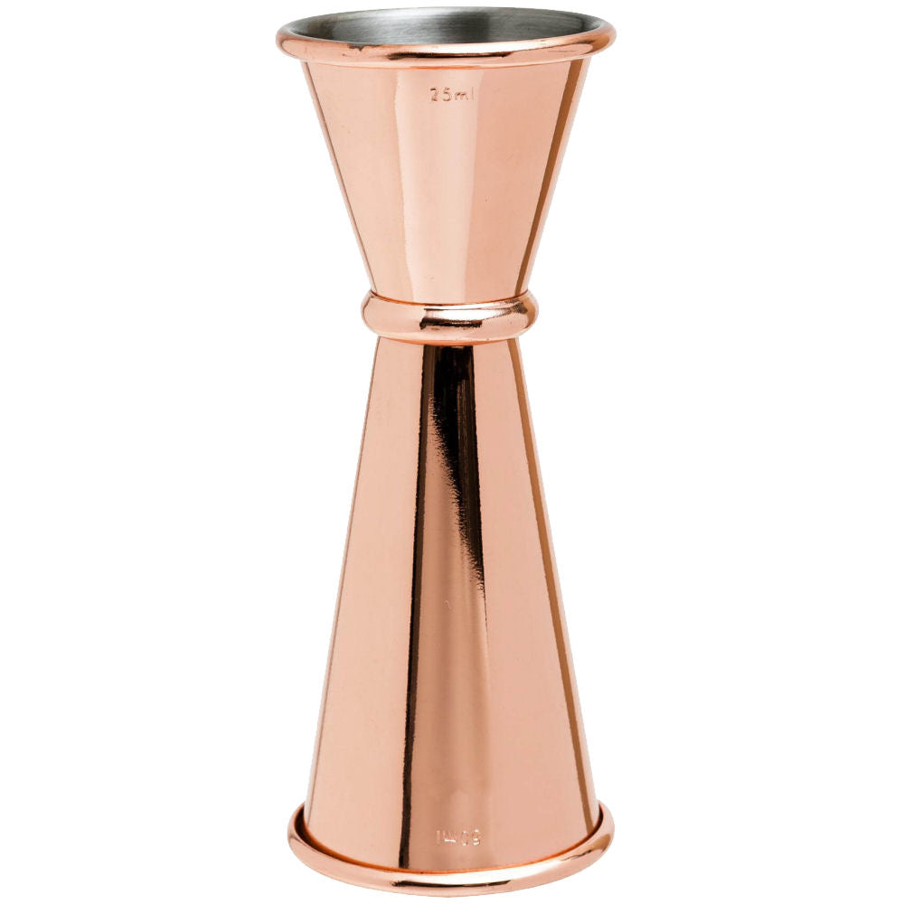 Jigger Measure 25ml & 50ml - Copper Plated