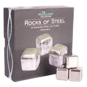 Large Stainless Steel Ice Cubes - Pack of 6
