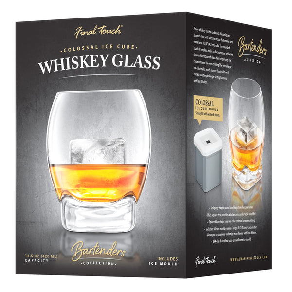 Colossal Whisky Glass & Ice Cube set