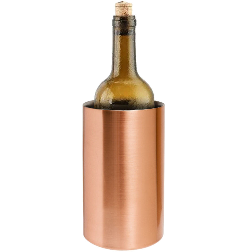 Double Walled Wine Bottle Cooler - Copper - 0