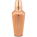 3 Piece Cocktail Shaker 750ml - Copper Plated - BarBits.co.uk