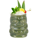 Green Ceramic Tiki Mug With Handle - 425ml