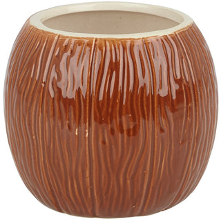 Ceramic Coconut Shaped Tiki Mug 17.5oz